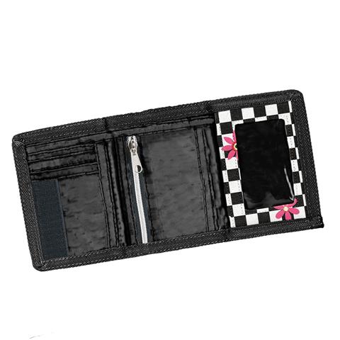 PASO PORTFEL ZAMYKANY NA RZEP FLOWER CHECK BEUNIQ BU26RK882
