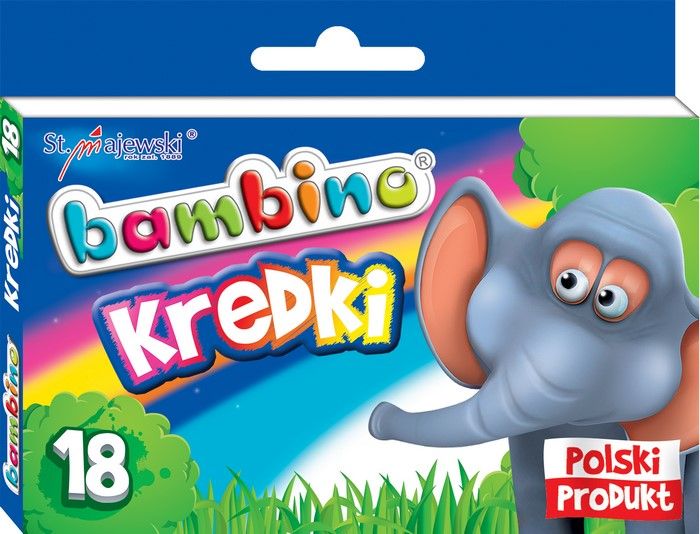 majewski kredki bambino szkolne 18 kolorów /8/