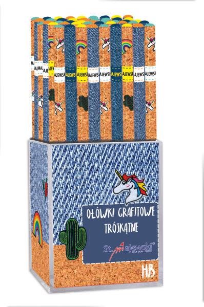 MAJEWSKI OŁÓWEK TRÓJKĄTNY JEANS 