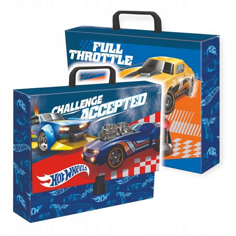 MAJEWSKI TECZKA Z RĄCZKĄ A4 XL 33x24,8x9CM HOT WHEELS