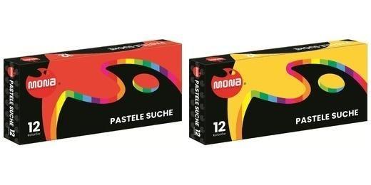 MONA PASTELE SUCHE 12 KOLORÓW KWADRATOWE/12/