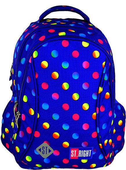 majewski plecak szkolny bp26 neon dots stright 77970