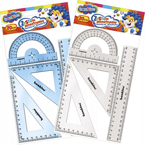 MAJEWSKI ZESTAW GEOMETRYCZNY BAMBINO 4  ELEMENTY 20 CM /24/