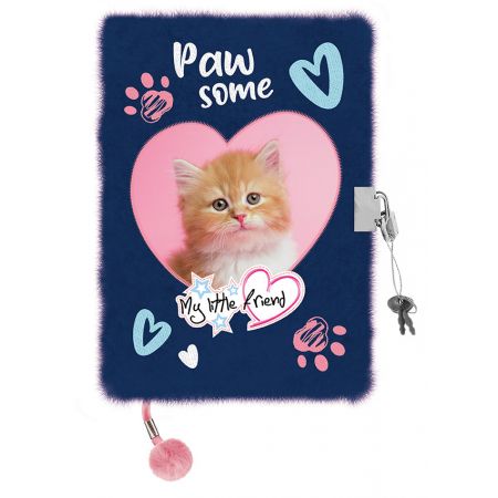 MAJEWSKI PAMIĘTNIK Z KŁÓDKĄ WŁOCHACZ GINGER KITTY A5 96K