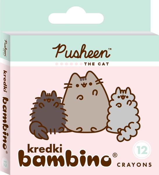 majewski kredki bambino 12 kolorów pusheen