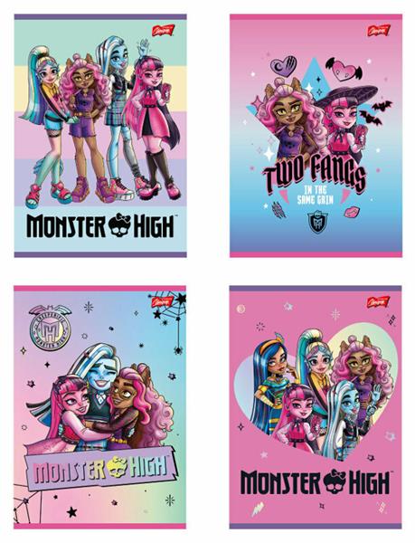 majewski zeszyt 16k 3linia kolor laminowany monsterhigh 70g /15/