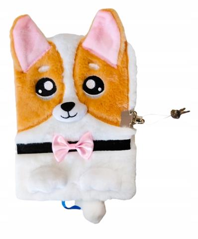 MAJEWSKI PAMIĘTNIK Z KŁÓDKĄ A5 96 KARTEKMY LITTLE FRIEND CORGI /6/