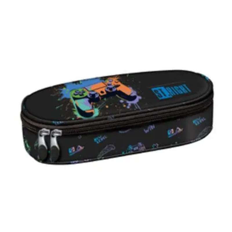MAJEWSKI PIÓRNIK SASZETKA USZTYWNIONA Z WEWNĘTRZNĄ KLAPKĄ ST.RIGHT GAME CONTROLLER SPLASH PC-01