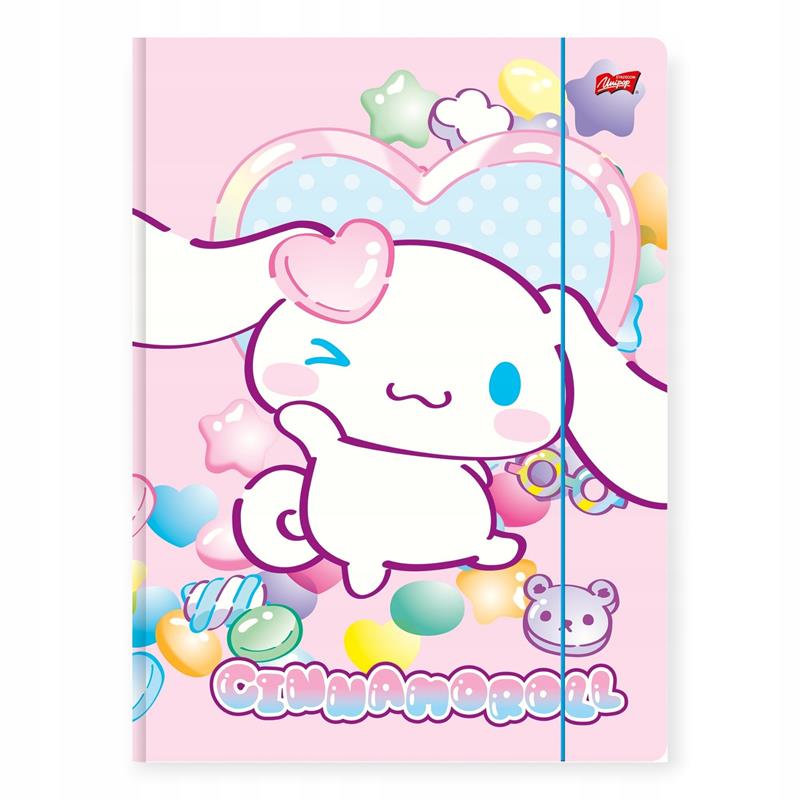 MAJEWSKI TECZKA Z GUMKĄ A4 CINNAMOROLL  300G/M2 /10/