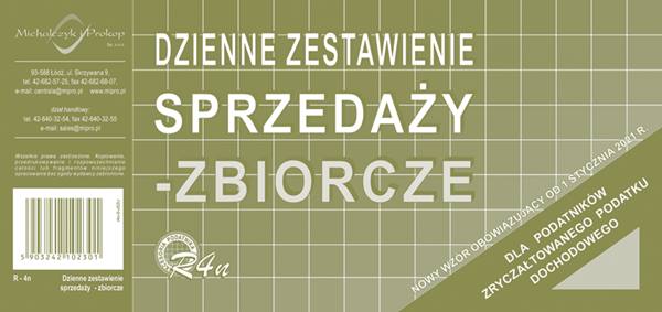 **druk-r4n dzienne zest.sprzed. zbiorczem&p