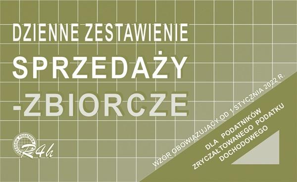 druk-r4h dzienne zest.sprzed. zbiorcze  m&p