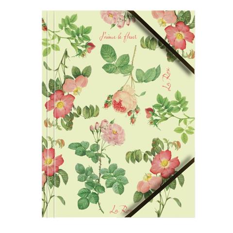 TETIS TECZKA A4 Z GUMKĄ NAROŻNĄ RÓŻE    350G BT601-D3 /6/