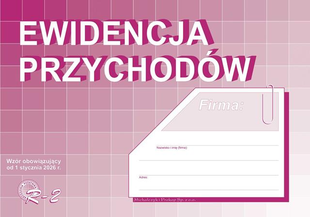 DRUK-R2 EWIDENCJA PRZYCHODÓW A4
