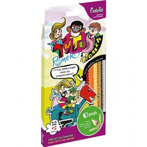 FIORELLO KREDKI 12+2 KOLORY SUPER SOFT  TYTUS ROMEK I ATOMEK 170-2725 /12/