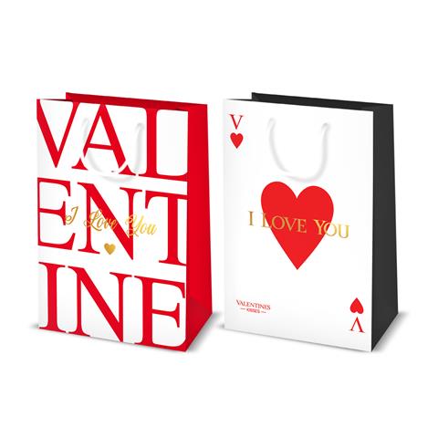 TORBA OZDOBNA 22*33*10cm DELTA TSV/1    WALENTYNKA  /10/