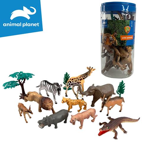 ZWIERZĘTA DZIKIE 13SZT. SAFARI W TUBIE  003163 CZAPSKA