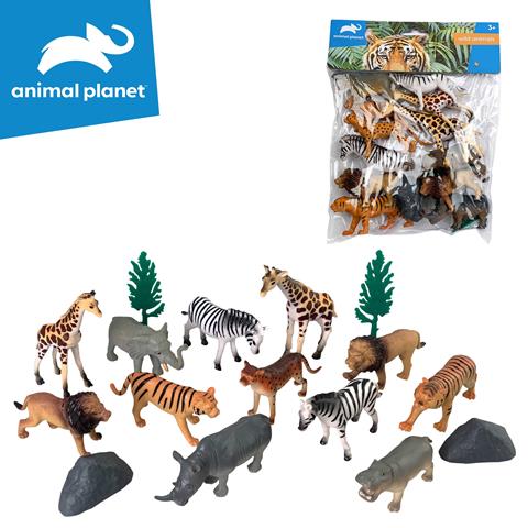 ZWIERZĘTA DZIKIE 16SZT. SAFARI 003172  CZAPSKA