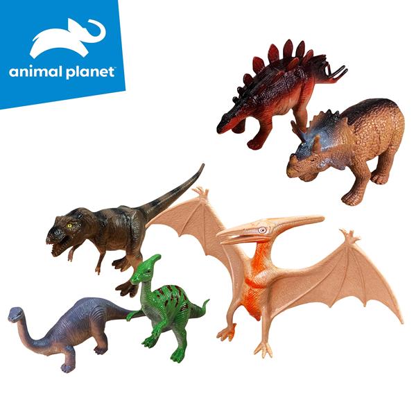 dinozaury 6szt animal planet 003179 czapska