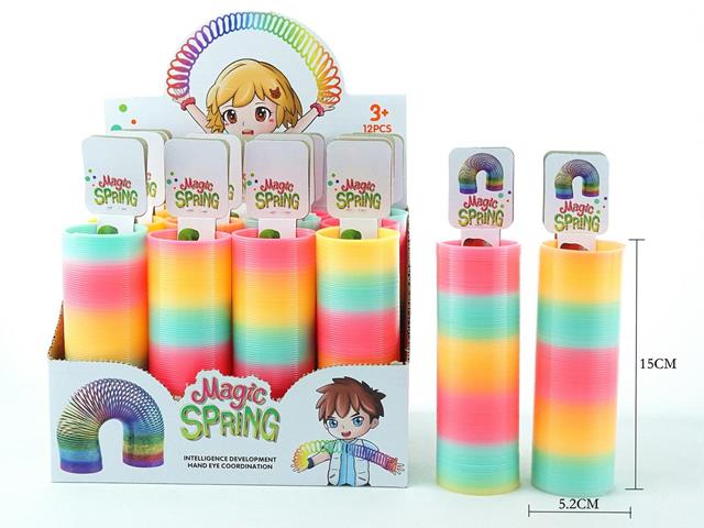 SPRĘŻYNA TĘCZOWA 15CM 011487 /12/ CZAPSKA
