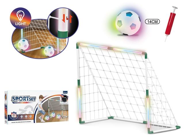 BRAMKA LED 85X36X68CM Z PIŁKĄ LED 14CM 011810 CZAPSKA