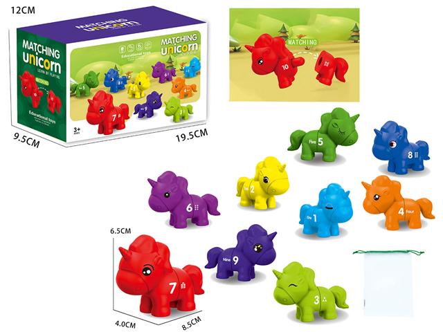 GRA MONTESSORI JEDNOROŻCE CYFERKI 011945 CZAPSKA