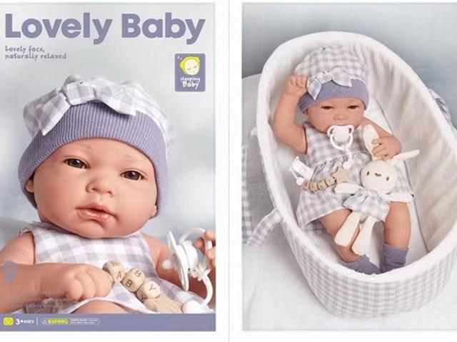 LALKA BOBAS 38CM W NOSIDEŁKU 013176 CZAPSKA