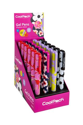 COOL PACK DŁUGOPIS 0.7MM NIEBIESKI ŻELOWY FLORES 95437PC /24/