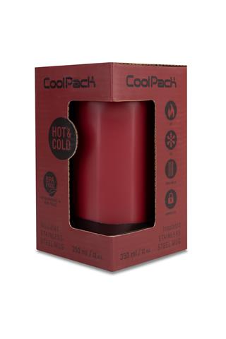 COOL PACK KUBEK TERMICZYNY 350ML TOM COFFEE MUGBURGUNDY PATIO