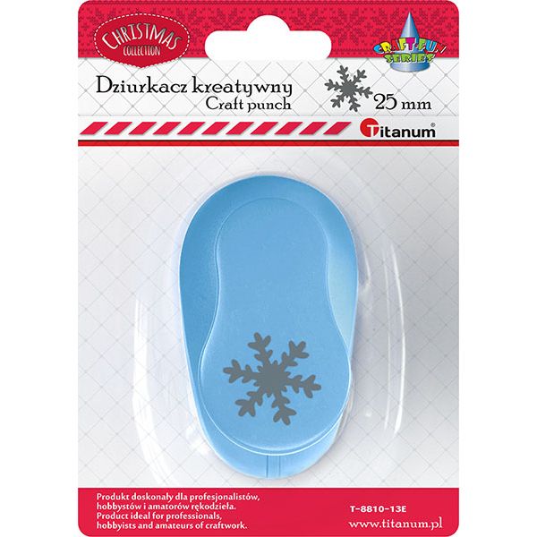 TITANUM DZIURKACZ WZOREK PŁATEK ŚNIEGU 25MM 418377