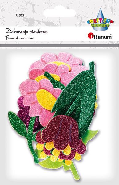 titanum dekoracje piankowe a'6 kwiaty 461743