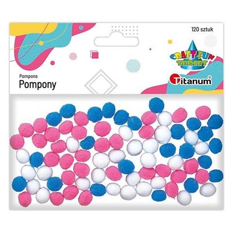 TITANUM POMPONY POLIEST.A`120 MIX BABY