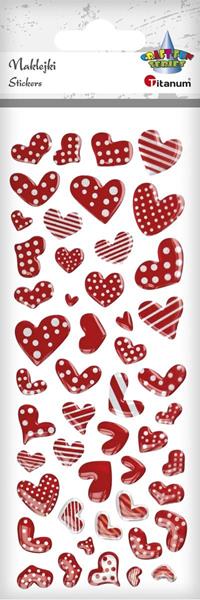 TITANUM NAKLEJKI SERCA DEKORACYJNE 486992 WALENTYNKA