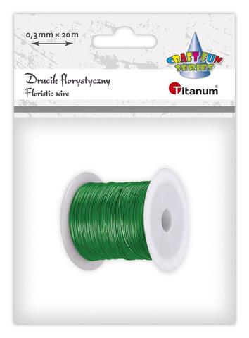 TITANUM DRUCIK FLORYSTYCZNY 0,3MM/20M ZIEL
