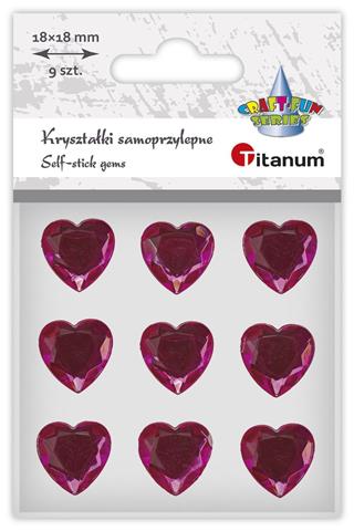 TITANUM KRYSZTAŁKI SERCA SAMOPRZYLEPNE 24SL03138