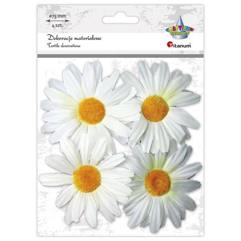 TITANUM KWIATKI MATERIAŁOWE MARGARETKA A`4 BIAŁE