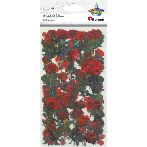 TITANUM NAKLEJKI FOLIOWE A`6 RÓŻE  25MD002