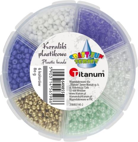 TITANUM ZESTAW KORALIKÓW 80G 6 RODZAJÓW
