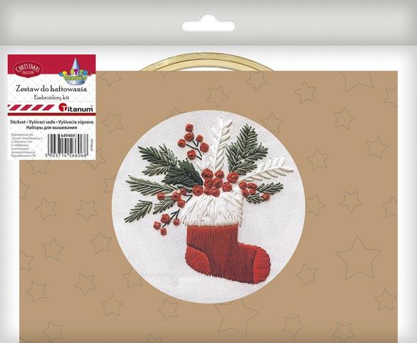 TITANUM-BN ZESTAW DO WYSZYW.SKARPETA XMAS