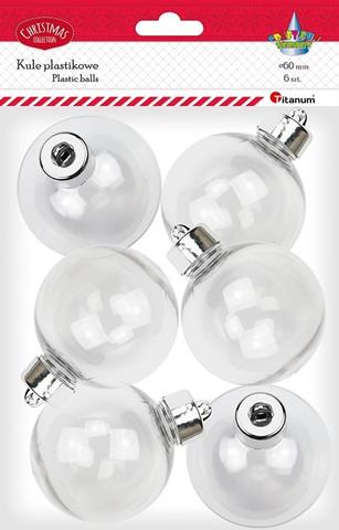 TITANUM KULE PLASTIKOWE 6/6CM  DIY-XM(534)