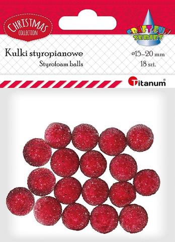 TITANUM KULE STYROPIANOWE A`24 CZERW 1,2-1,5CM