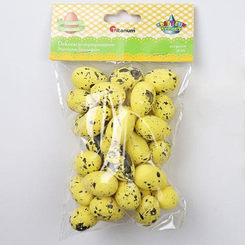 TITANUM-WN JAJKA STYROPIANOWE 20x30MM 36SZT ŻÓŁTE 25YX0905-15