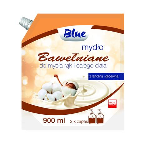 BLUE MYDŁO W PŁ.900ML.BAWEŁNIANE ZAPAS