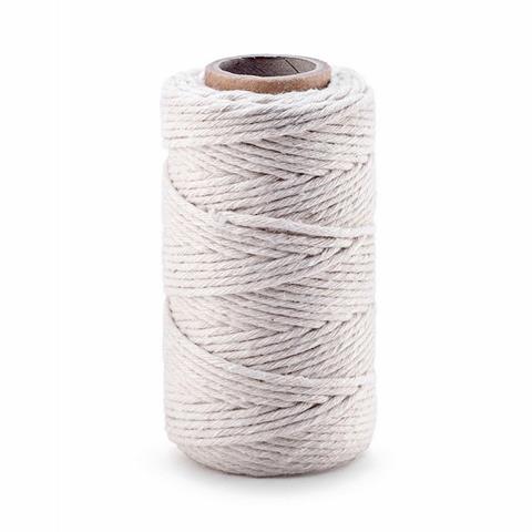 dp craft sznurek bawełniany do makramy 2mm100g biały lin-2-100b