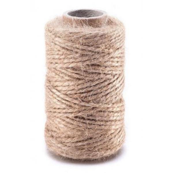 DP CRAFT SZNUREK JUTOWY NATURALNY 2MM   100G LIN-J2-100
