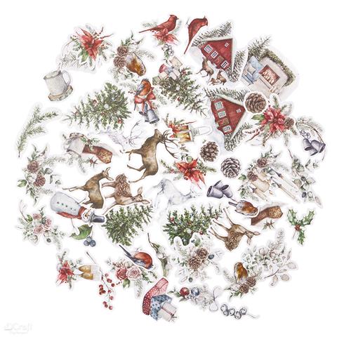 DP CRAFT PAPIEROWE KSZTAŁTY LOVABLE CHRISTMAS 49SZT