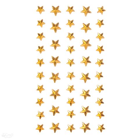 DP CRAFT KRYSZTAŁKI SAMOPRZYLEPNE GWIAZDKI ZŁOTE 46SZT