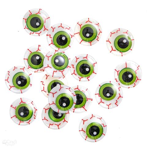 DP CRAFT RUCHOME OCZKA HALLOWEN 24 MM, 16SZT.