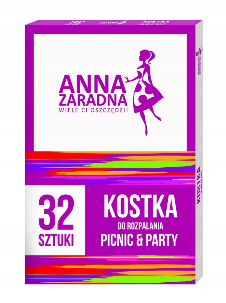 ANNA ZARADNA PODPAŁKA KOSTKA DO GRILLA BIAŁA 32SZT SARANTIS