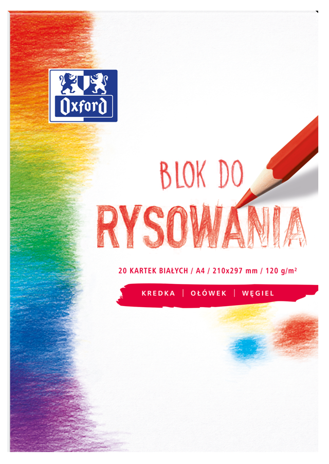 oxford blok rysunkowy a4 biały 20k 120g  400093195 hamelin /20/