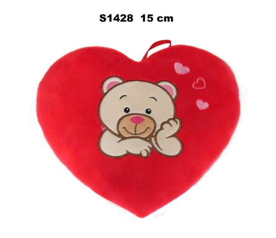 SUNDAY SERCE Z MISIEM 15CM S1428  WALENTYNKA